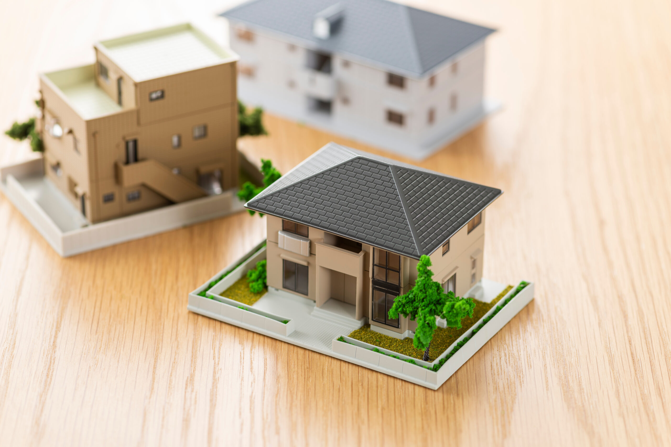 家づくりのご相談で使用する住宅模型