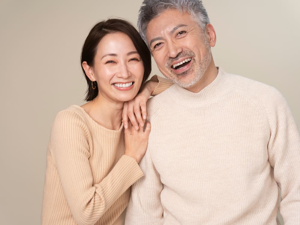 50代ご夫婦の笑顔