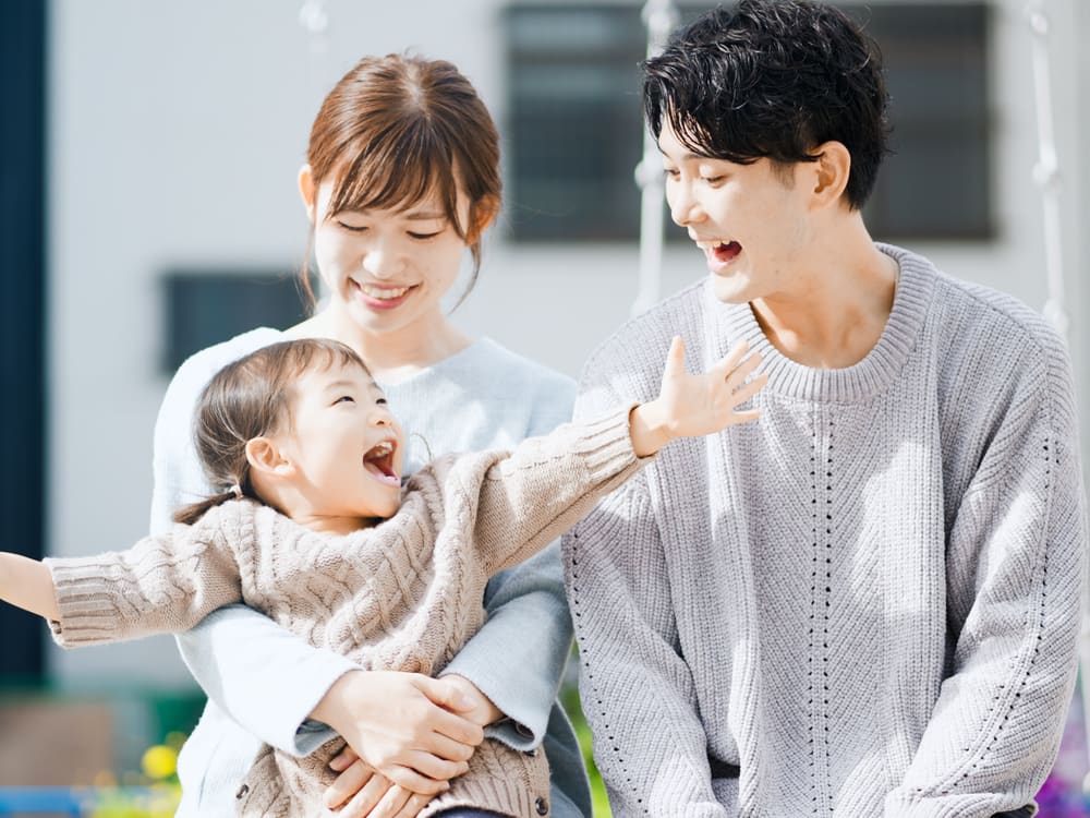30代ご家族の笑顔