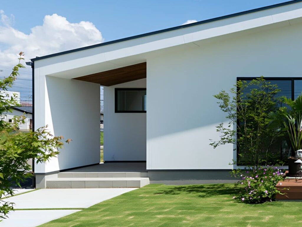 太陽と庭を活かす、平屋の設計（デモ） 施工後